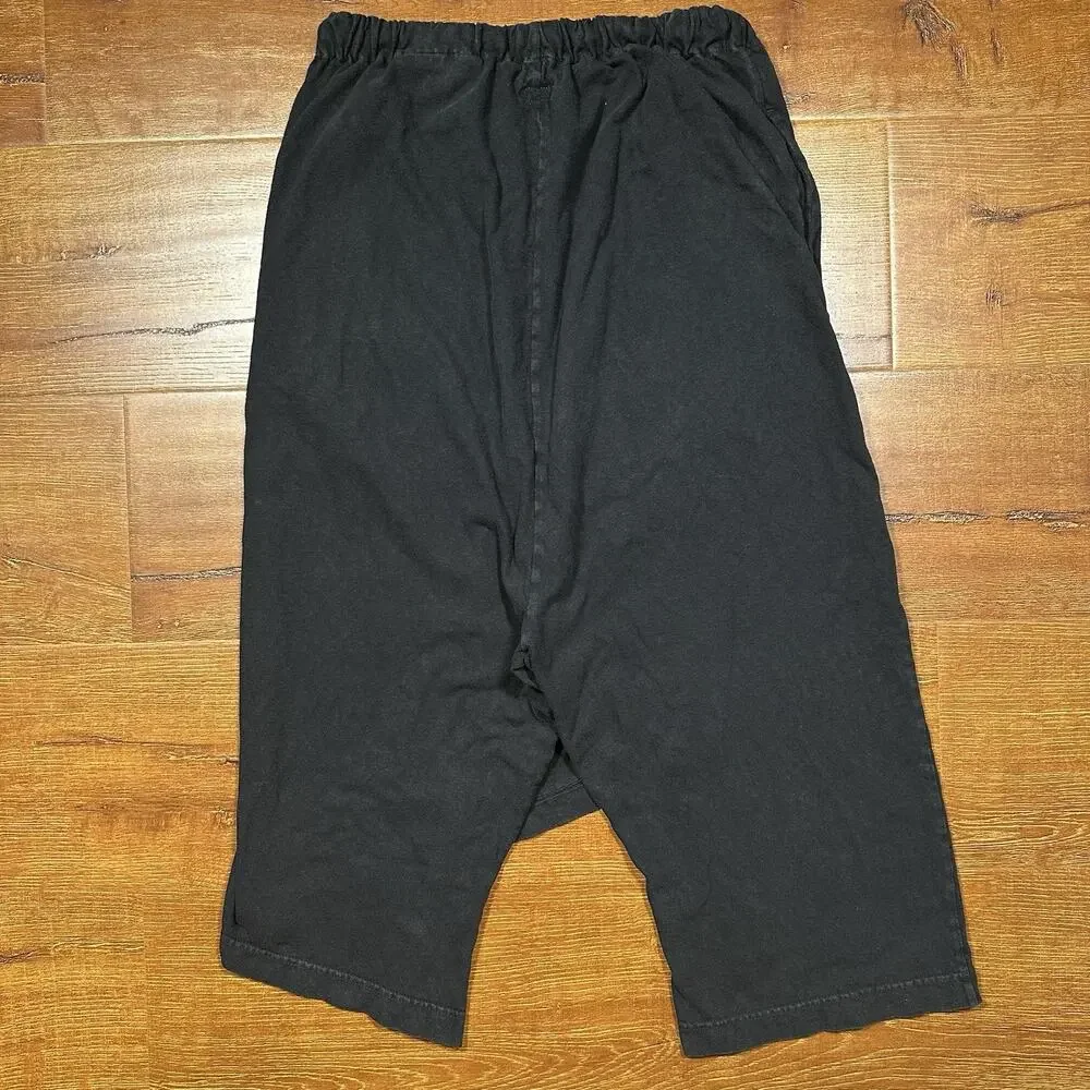Vintage Kapital Hakama Sweatpants Men 1 S Black Drop Crotch Flap Pants Japan VTG